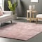 Nuloom Loni Solid Machine Washable Shag Area Rug 4ft BIVD01H-S404 - alternate 1